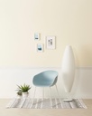 SILLA LUMI MULTIUSO 4 PATAS METAL BLANCA - PLASTICO GRIS GRAFITO