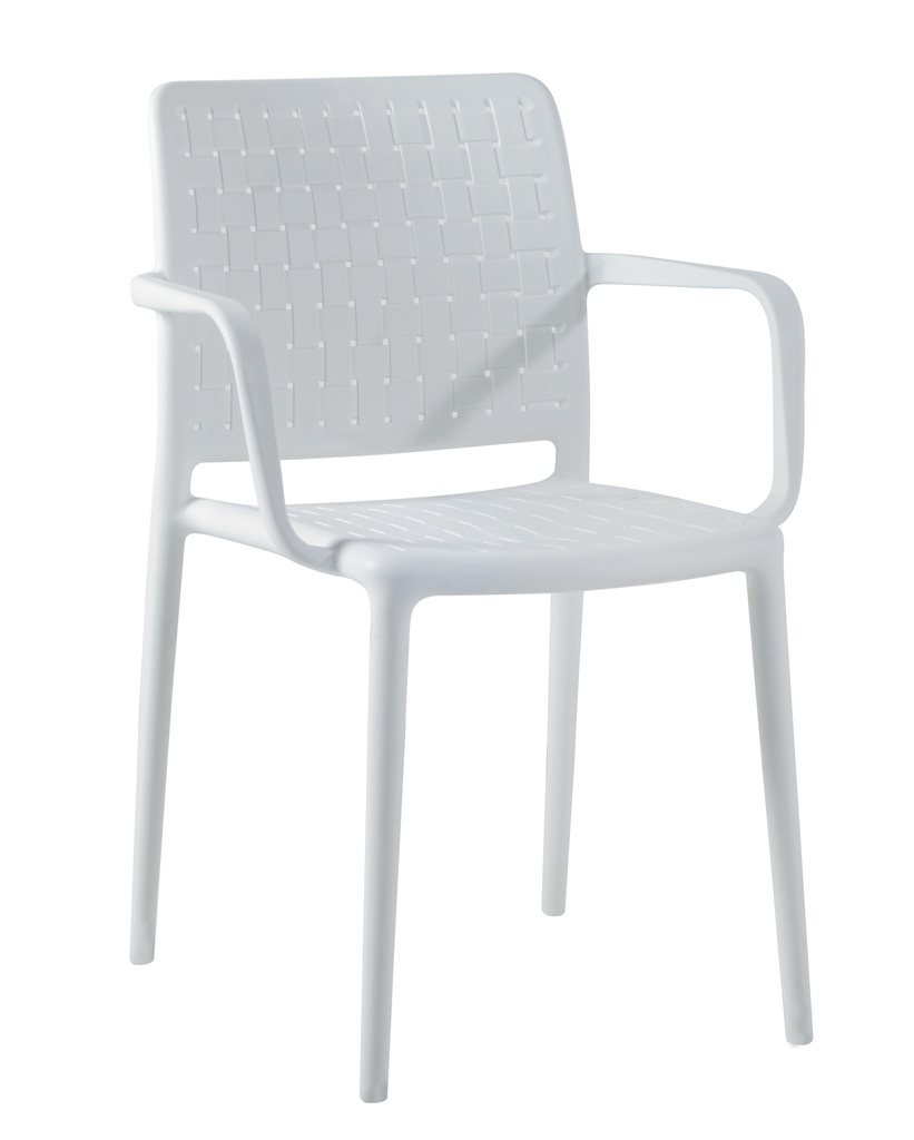 SILLA FAME K-BLANCA 4 PATAS CON BRAZOS