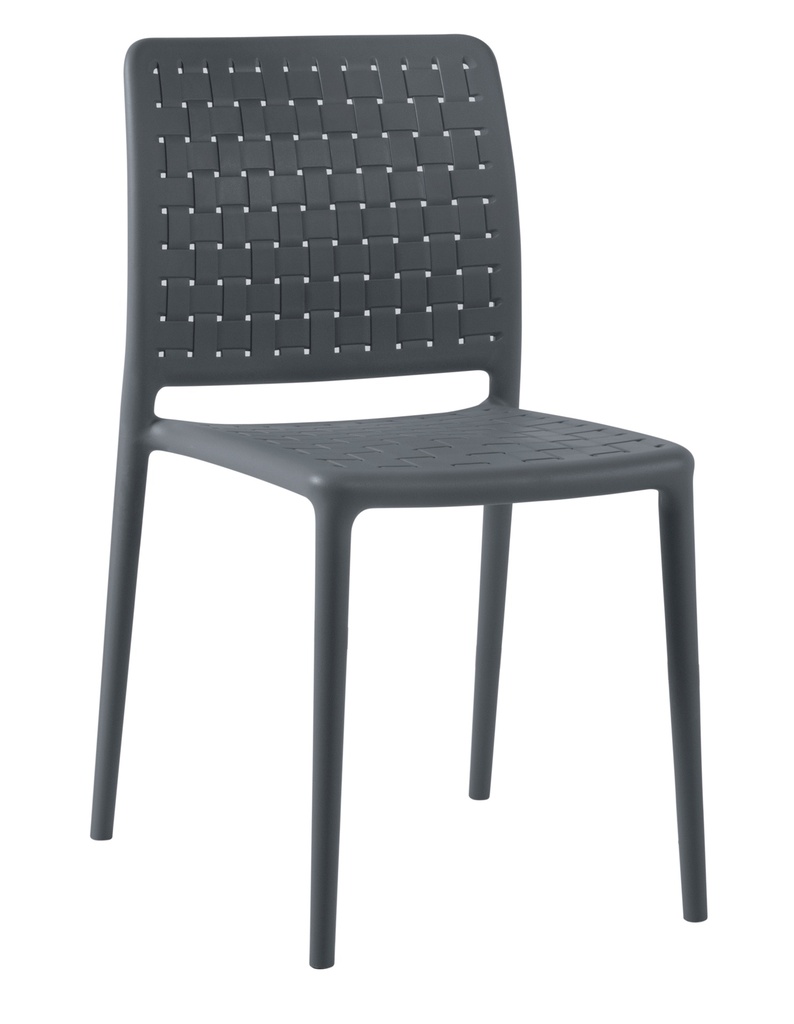 SILLA FAME K-ANTRACITA 4 PATAS SIN  BRAZOS