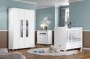 GAVETERO AQUARELA 1 PUERTA + 4 GAVETAS BLANCO