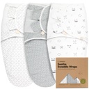 Keababies Paquete de 3 envolturas Soothe Swaddle (nórdico), tamaño: OS 0-3M / color: nórdico