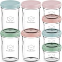 Keababies Paquete de 8 frascos de preparación Recipientes de vidrio para alimentos (almizcle crepúsculo), color: almizcle crepúsculo
