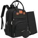 Keababies Mochila de pañales Rove (Trendy Black), Color: Trendy Black