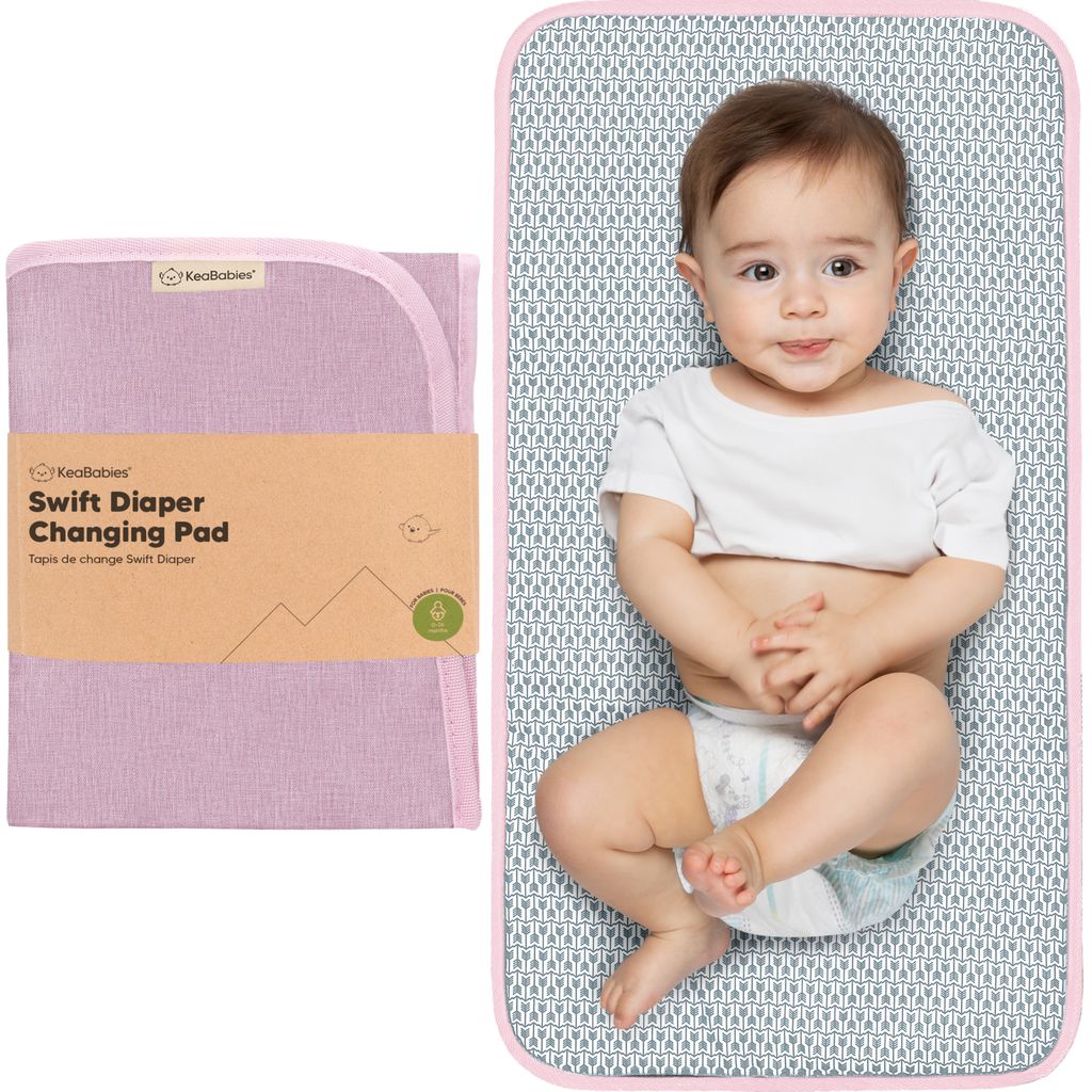 Keababies Cambiador Portatil de Pañales Swift (Sweet Pink), color: Sweet Pink