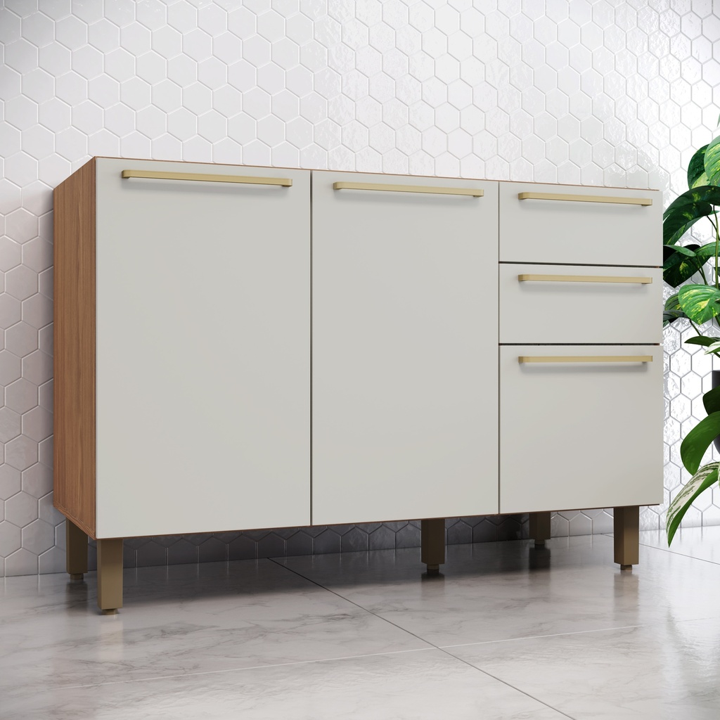 MOD. BAJO REQUINTE 03 PUERTAS 1200MM NATURE 