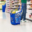 CESTA MERCADO CON RUEDA 31 LITROS AZUL