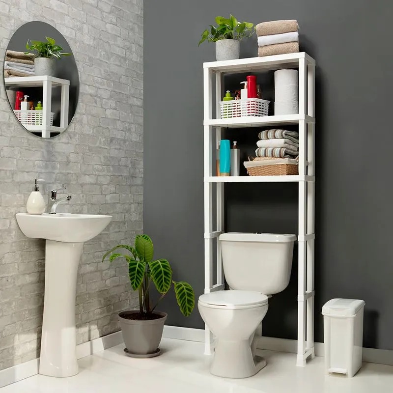 ESTANTE ORGANIZADOR BAÑO 3 NIVELES BLANCO