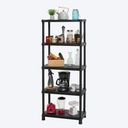 ESTANTE 15" 5 NIVELES NEGRO SOLIDO