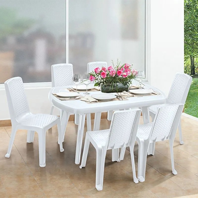 MESA LOTUS OVALADA BLANCA  55X32