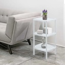 MESITA CUADRADA MULTIUSOS 3 NIVELES BLANCO