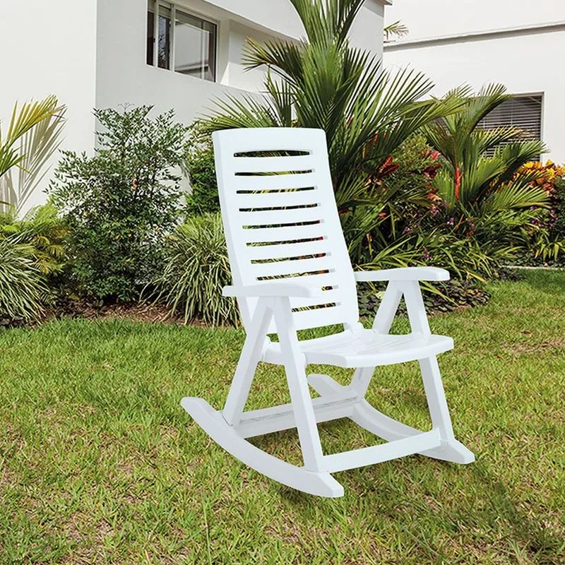 SILLA MECEDORA BLANCA