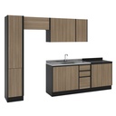 ESTANTE AEREO MALI CON PUERTA, NEGRO / CASTAÑO, 200043.0003