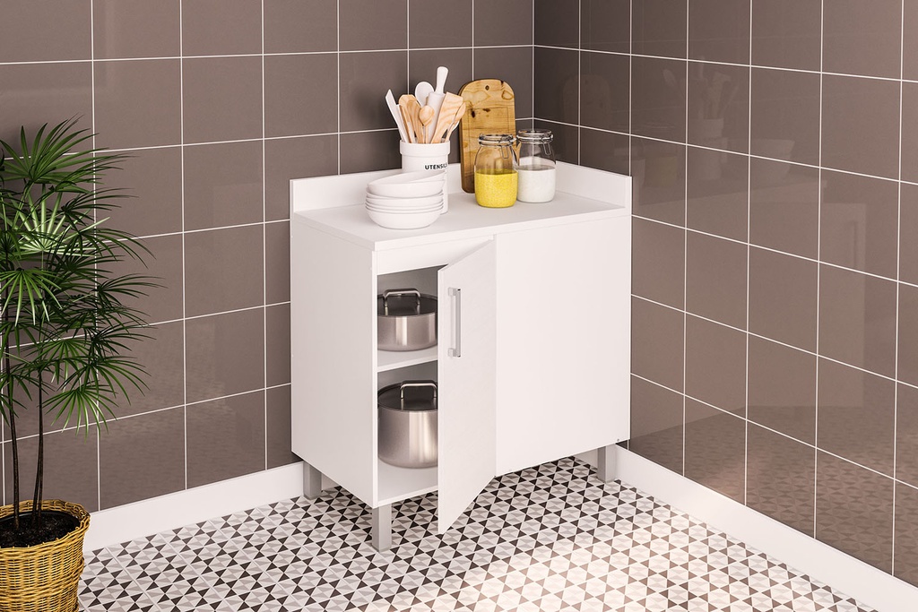 MUEBLE PARA COCINA FLORIPA MDP BLANCO, 180584.0001