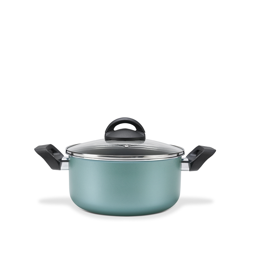 CACEROLA CON TAPA Ø22X11CM 3,5L CHILLI TURQUESA