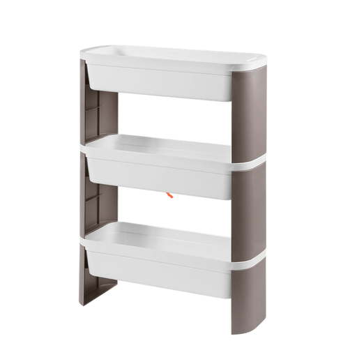 [10744/3126] ORGANIZADOR DE PLASTICO SLIM 3 PISOS 44,8 X 17,3 X 68 CM LOFT WARM GRAY