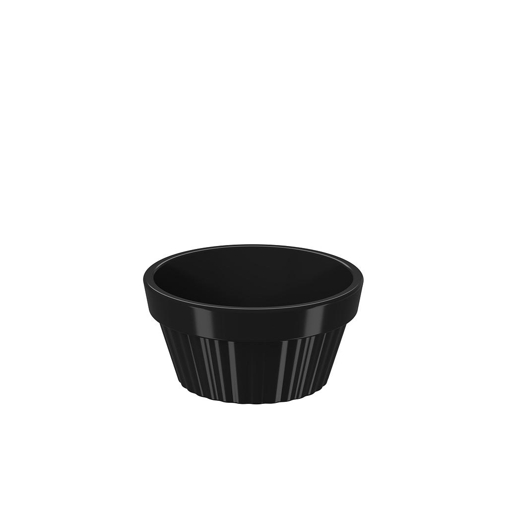 [10160/0008] RAMEKIN DE PLASTICO UNO 60ML NEGRO 6.8 x 3.4 cm