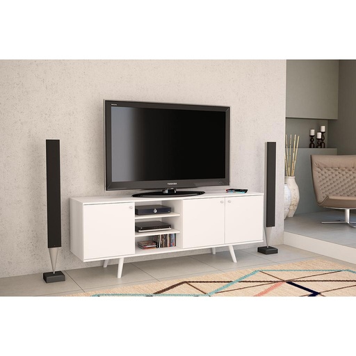 [150342.0003] MESA PARA LCD - RACK PANAMÁ BLANCO
