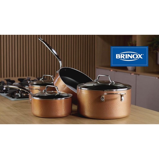 [4794/100] JUEGO DE COCINA 4 PIEZAS COPPER COBRE DE ALUMINIO