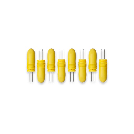 [2600/332] 8PZ SOPORTES DE MAIZ DESCOMPLICA-AMARIL