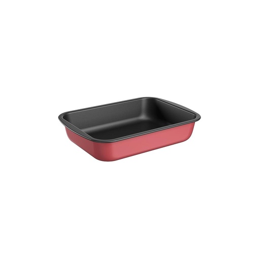 [1461/301] LINEA BAKEWARE - EN ALUMINIO - ASADERA RECTANGULAR HONDA 33,5X24,0X6,1CM CEREZA 