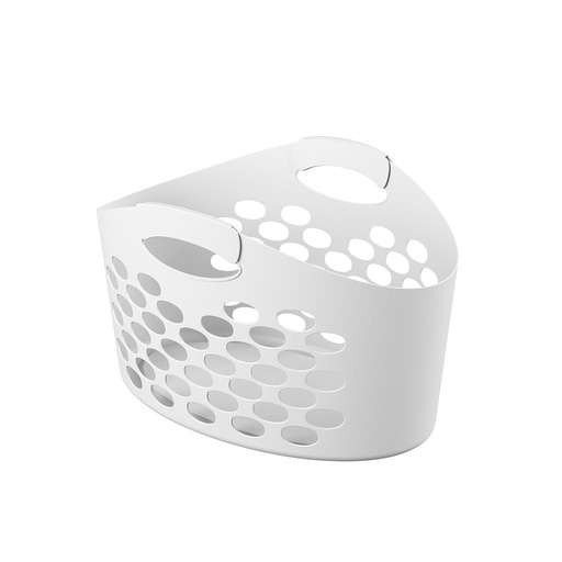 [10926/3007] CESTA DE PLASTICO FLEXIBLE BUBBLE BLANCO