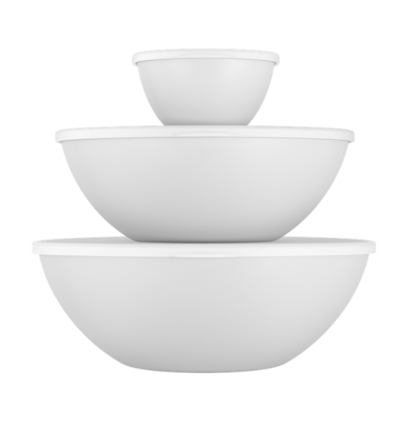 [99261/1007] JUEGO DE CONTENEDORS DE PLASTICO ( 250 ML, 2,5L, 3,5L) ESSENTIAL BLANCO 