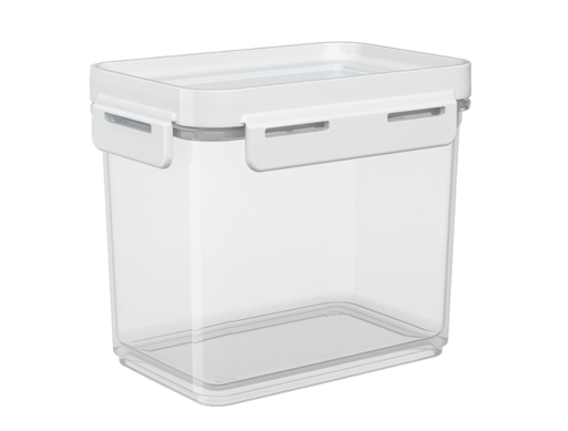 [63001/0007] CONTENEDOR HERMETICO DE PLASTICO 600ML FLAP BLANCO 