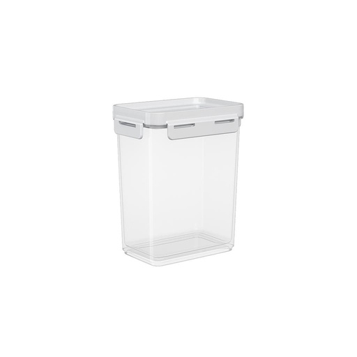 [63002/0007] CONTENEDOR HERMETICO DE PLASTICO 900ML FLAP BLANCO 