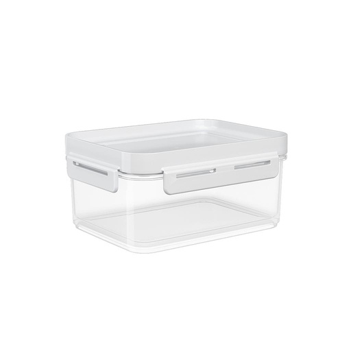 [63003/0007] CONTENEDOR HERMETICO DE PLASTICO 1,00L FLAP BLANCO 