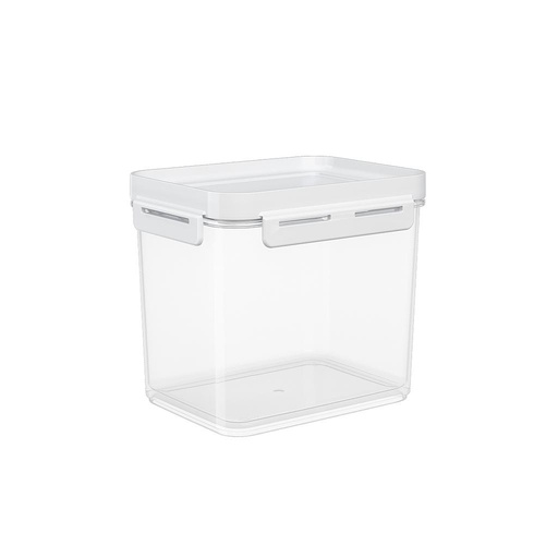 [63005/0007] CONTENEDOR HERMETICO DE PLASTICO 2,20L FLAP BLANCO 