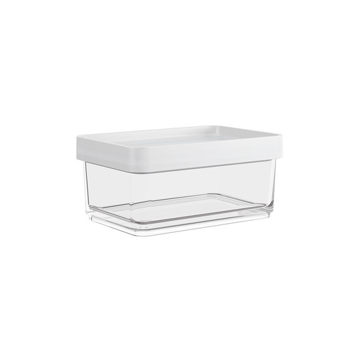 [20766/0007] POTE DE PLASTICO MINI 200ML CLEAR BLANCO 