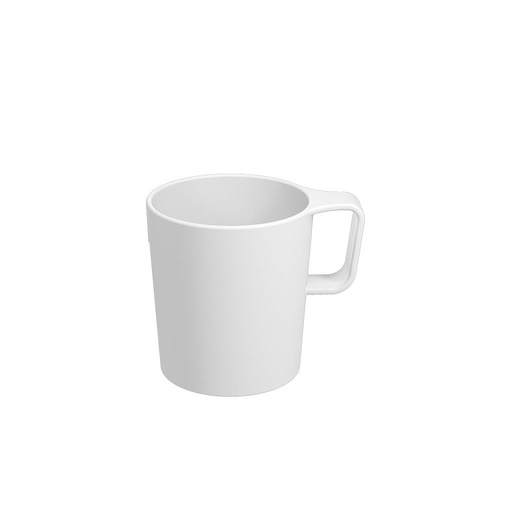 [10003/0007] JARRITO APILABLE 250 ML DE PLASTICO CASUAL BLANCO 