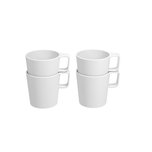 [10142/3007] JUEGO 4 JARRITOS APILABLE 125ML DE PLASTICO CASUAL BLANCO 