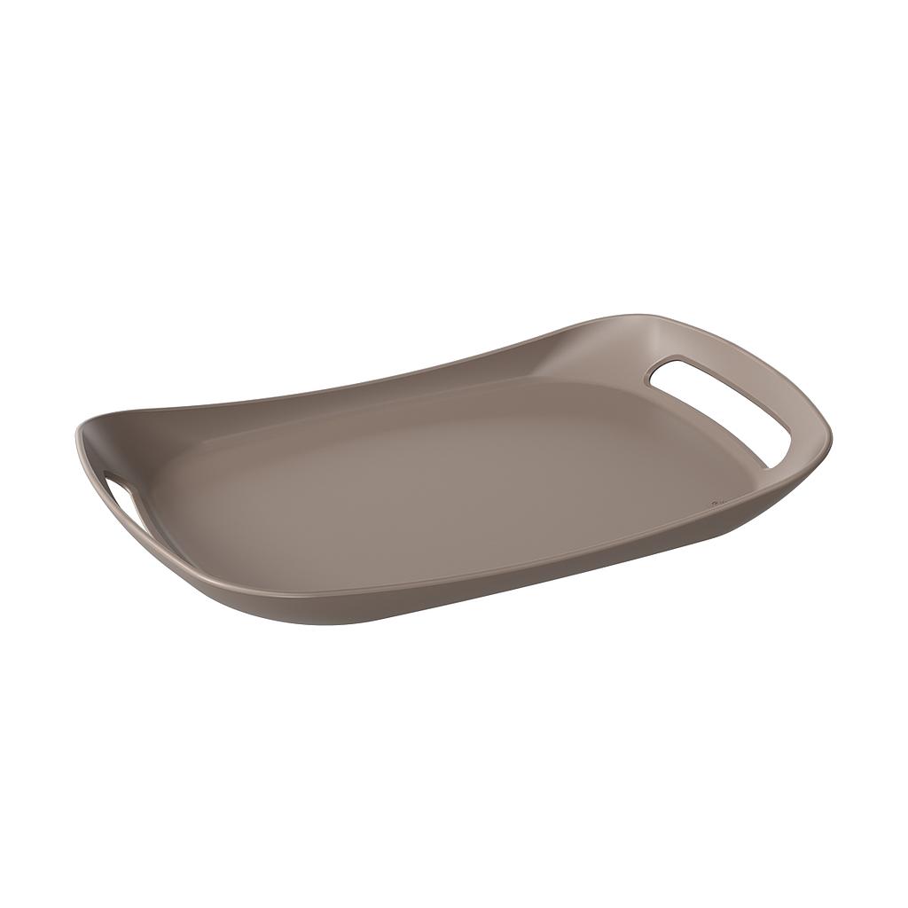 [11000/0126] BANDEJA DE PLASTICO 46 X 28 X 5 CM COZY WARM GRAY 