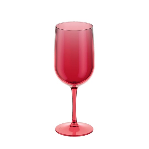 [21003/0111] COPA AGUA/VINO DE PLASTICO 380ML FUN ROJO TRANSPARENTE 