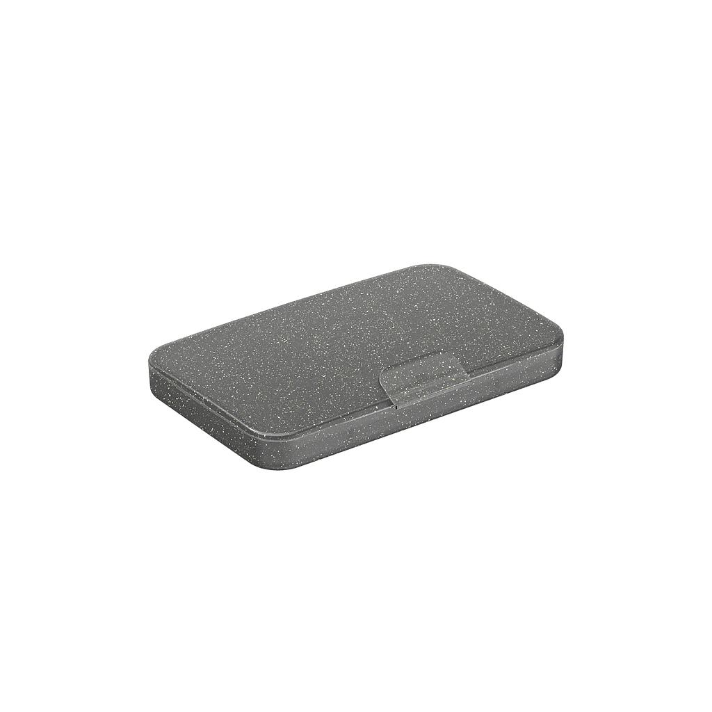 [13112/0484] NECESARIA DE PLASTICO SLIM 10,7 X 6,7 X 2 CM PERSONAL FUME GLITER 