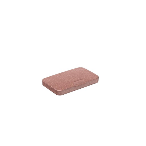 [13112/0485] NECESARIA DE PLASTICO SLIM 10,7 X 6,7 X 2 CM PERSONAL ROSA GLITER 