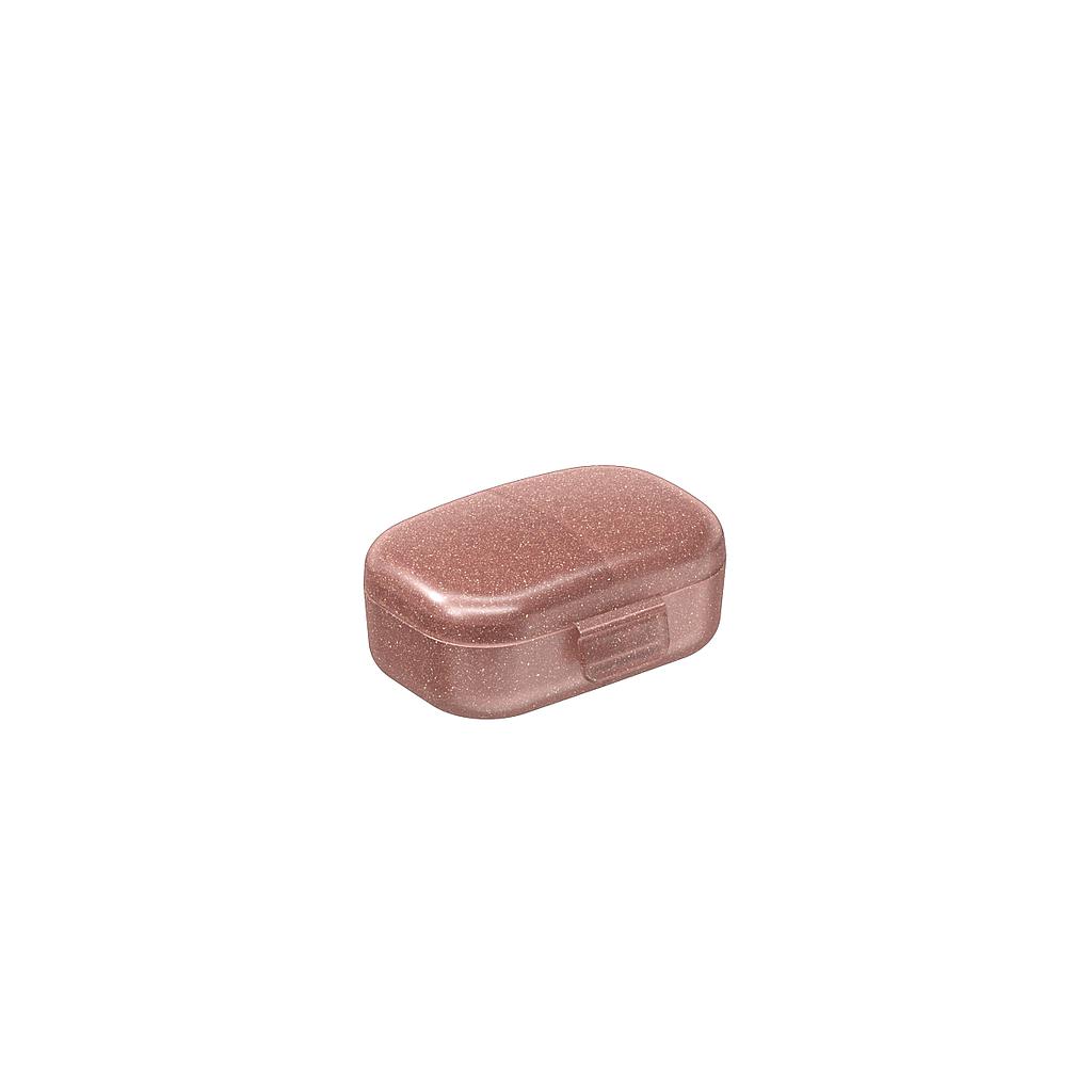 [13114/0485] MICRO NECESARIA DE PLASTICO 6,8 X 5 X 3 CM PERSONAL ROSA GLITER 