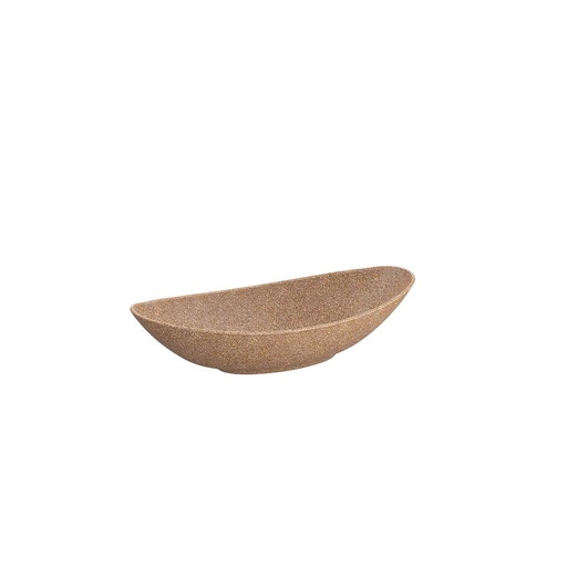 [40613/0086] BANDEJA CANOA 500ML DE PLASTICO BIOS MADERA 