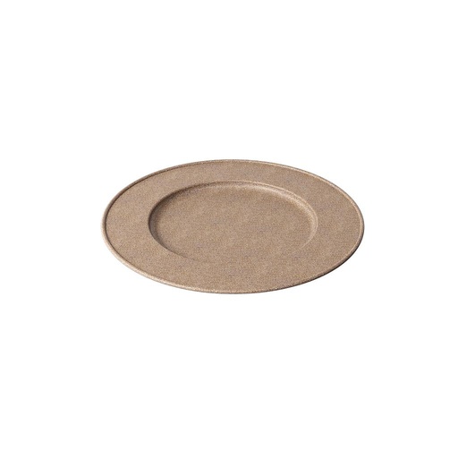 [40528/0086] PLATO REDONDO DE PLASTICO BIOS MADERA