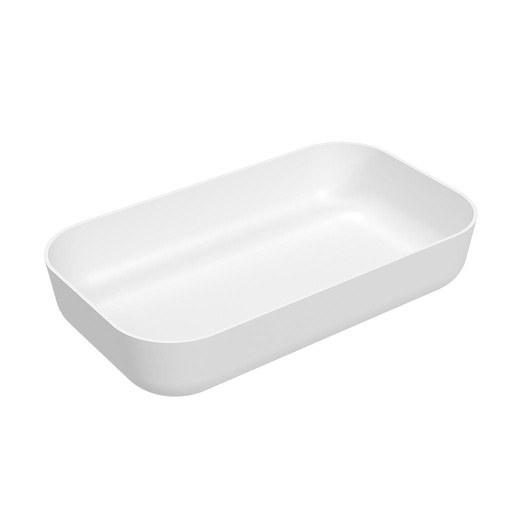 [10146/0007] BOL RECTANGULAR 2,80L DE PLASTICO ESSENTIAL BLANCO 
