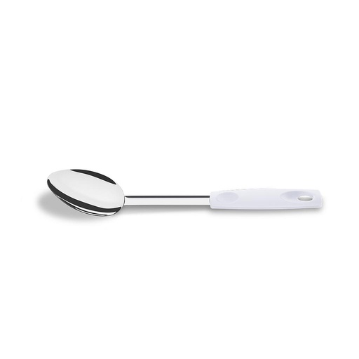 [2220/301] LINEA ASTI - EN ACERO INOXIDABLE MANGO PP - CUCHARA ARROZ 30,50CM -BLANCO