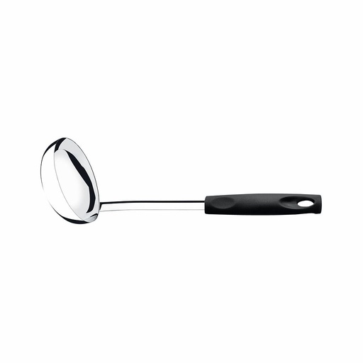 [2221/303] LINEA ASTI - EN ACERO INOXIDABLE MANGO PP - CAZO 28,50CM -NEGRO