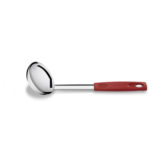[2224/303] LINEA ASTI - EN ACERO INOXIDABLE MANGO PP - CAZO 28,50CM -ROJO