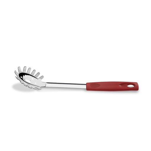[2224/306] LINEA ASTI - EN ACERO INOXIDABLE MANGO PP - CUCHARA PASTA 29,50CM -ROJO