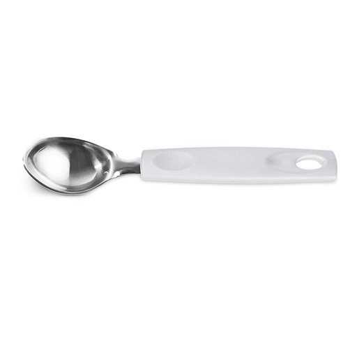 [2220/314] LINEA ASTI - EN ACERO INOXIDABLE MANGO PP - CUCHARA DE HELADO 19,50CM -BLANCO