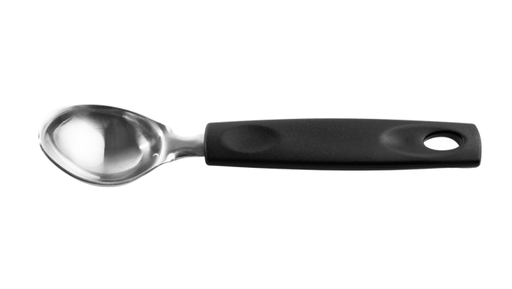 [2221/314] LINEA ASTI - EN ACERO INOXIDABLE MANGO PP - CUCHARA DE HELADO 19,50CM -NEGRO
