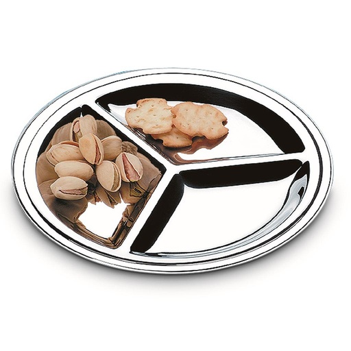 [1678/121] LINEA ARIENZO - EN ACERO INOXIDABLE - FUENTE PARA APERITIVO Ø21,0CM