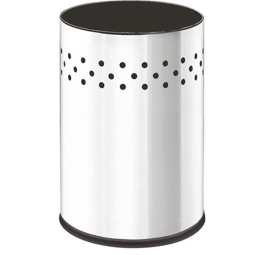 [3003/201] LINEA DECORLINE - EN ACERO INOXIDABLE - PAPELERA GAMMA Ø20 X 29CM 9,40L 