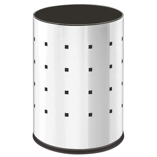 [3001/201] LINEA DECORLINE - EN ACERO INOXIDABLE - PAPELERA ALPHA Ø20 X 29CM 9,40L 